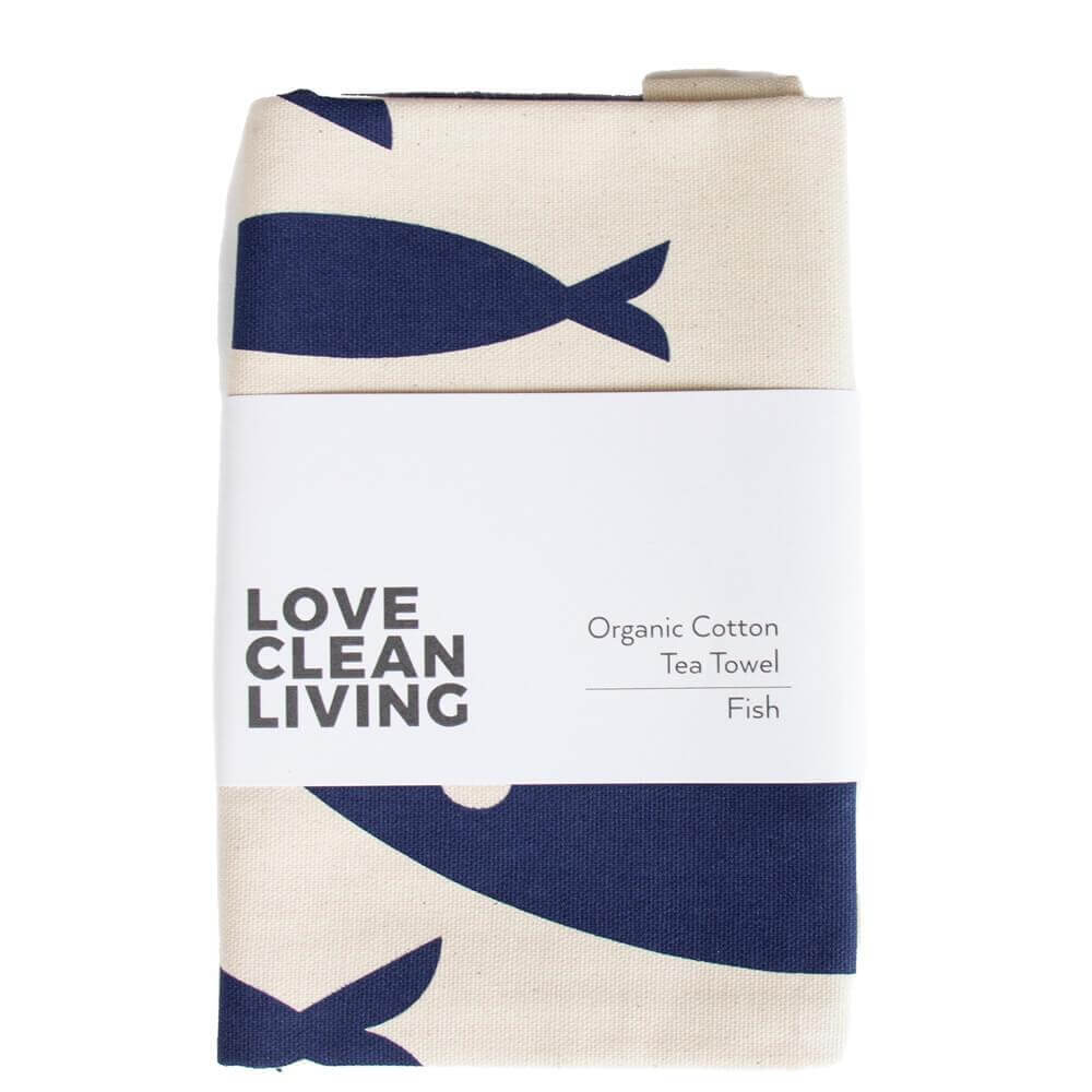 LIGA Fish Organic Cotton Tea Towel
